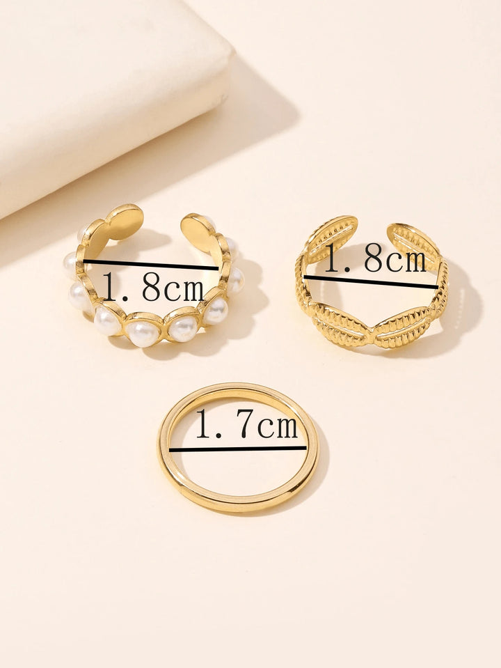 Set inele SHEIN, auriu