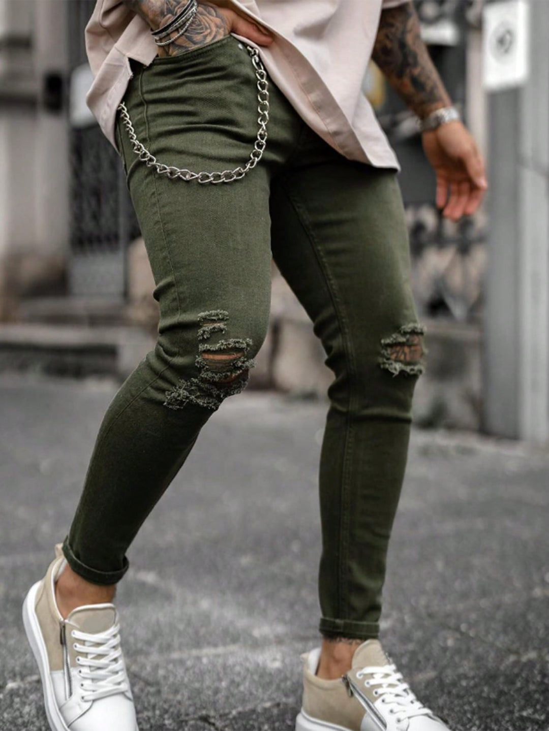 Jeans SHEIN, kaki
