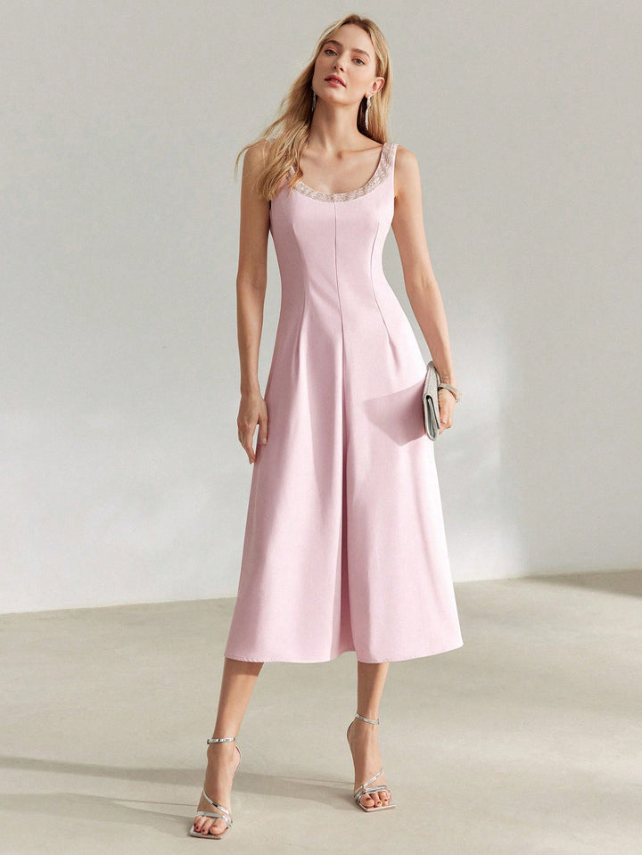 Rochie midi SHEIN, roz