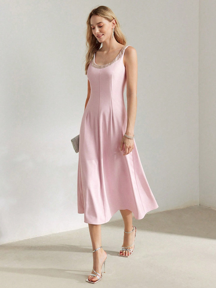 Rochie midi SHEIN, roz