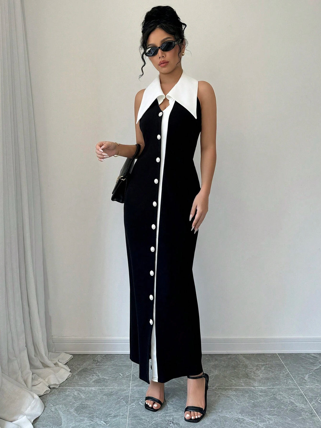 Rochie maxi SHEIN, negru