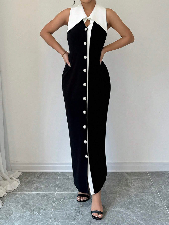 Rochie maxi SHEIN, negru