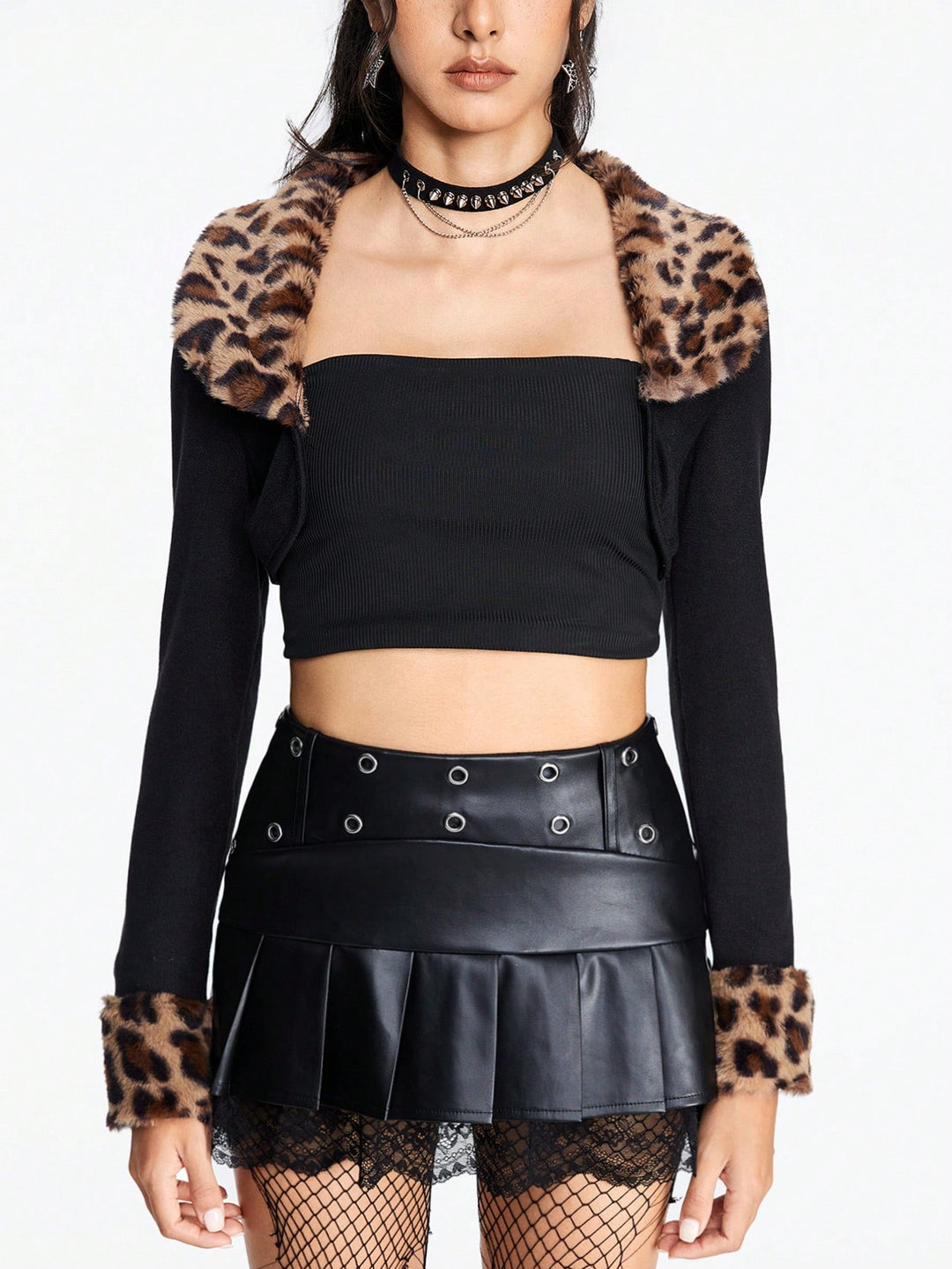 Top SHEIN, negru