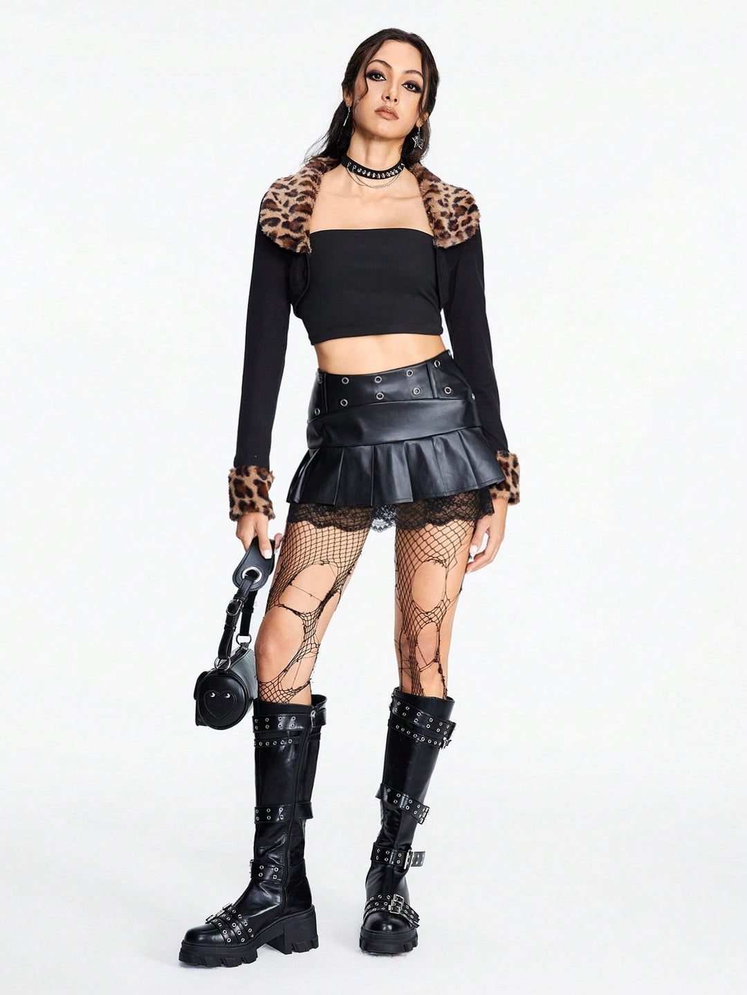 Top SHEIN, negru