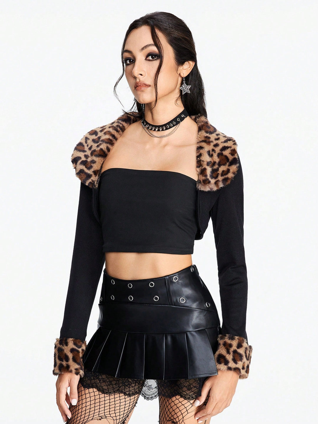 Top SHEIN, negru