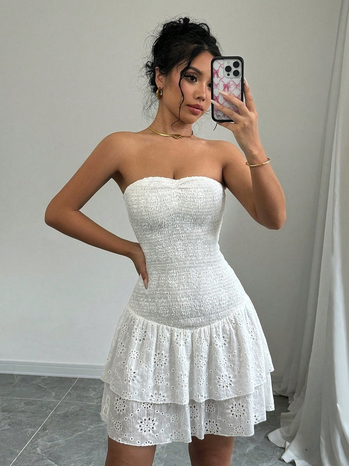 Rochie mini SHEIN, alb