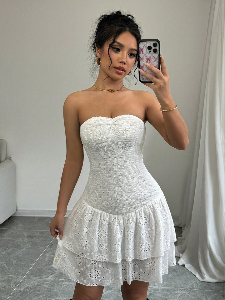 Rochie mini SHEIN, alb
