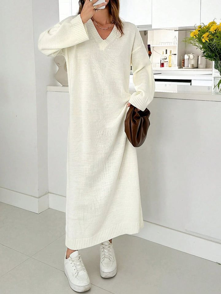 SHEIN maxi ruha, krém