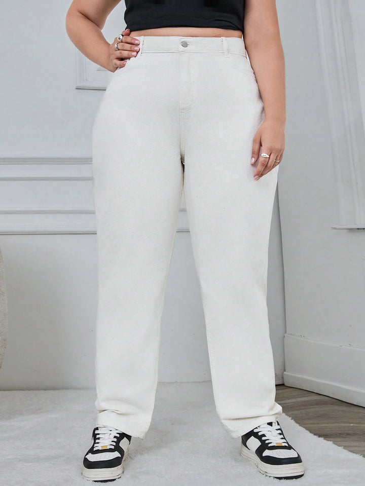 Jeans SHEIN, alb