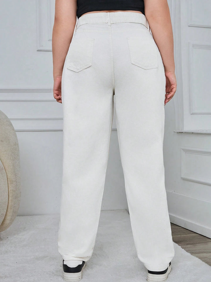Jeans SHEIN, alb