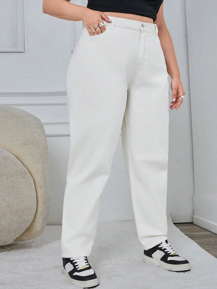 Jeans SHEIN, alb