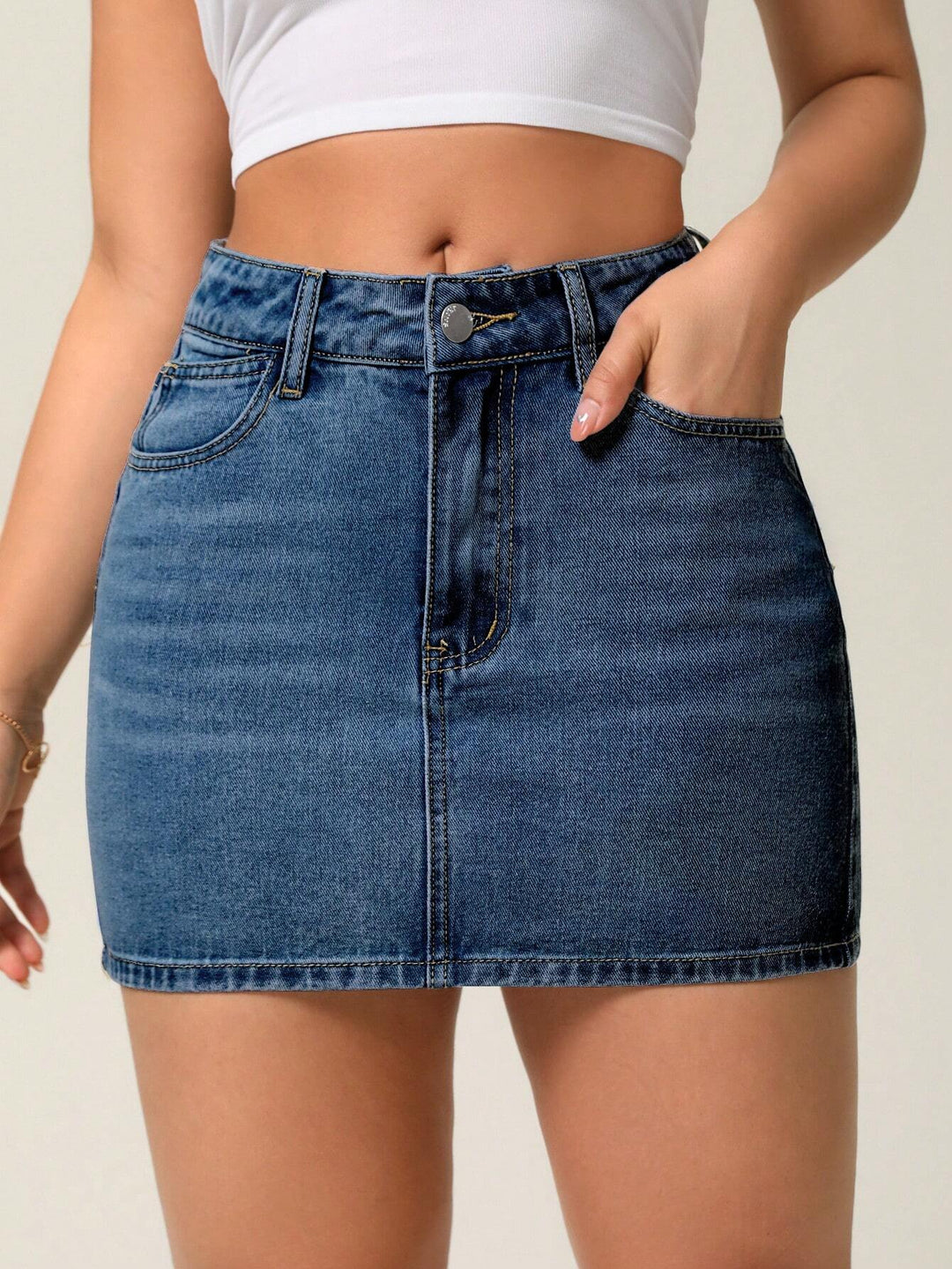 SHEIN miniszoknya, kék