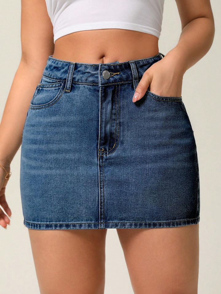 SHEIN miniszoknya, kék