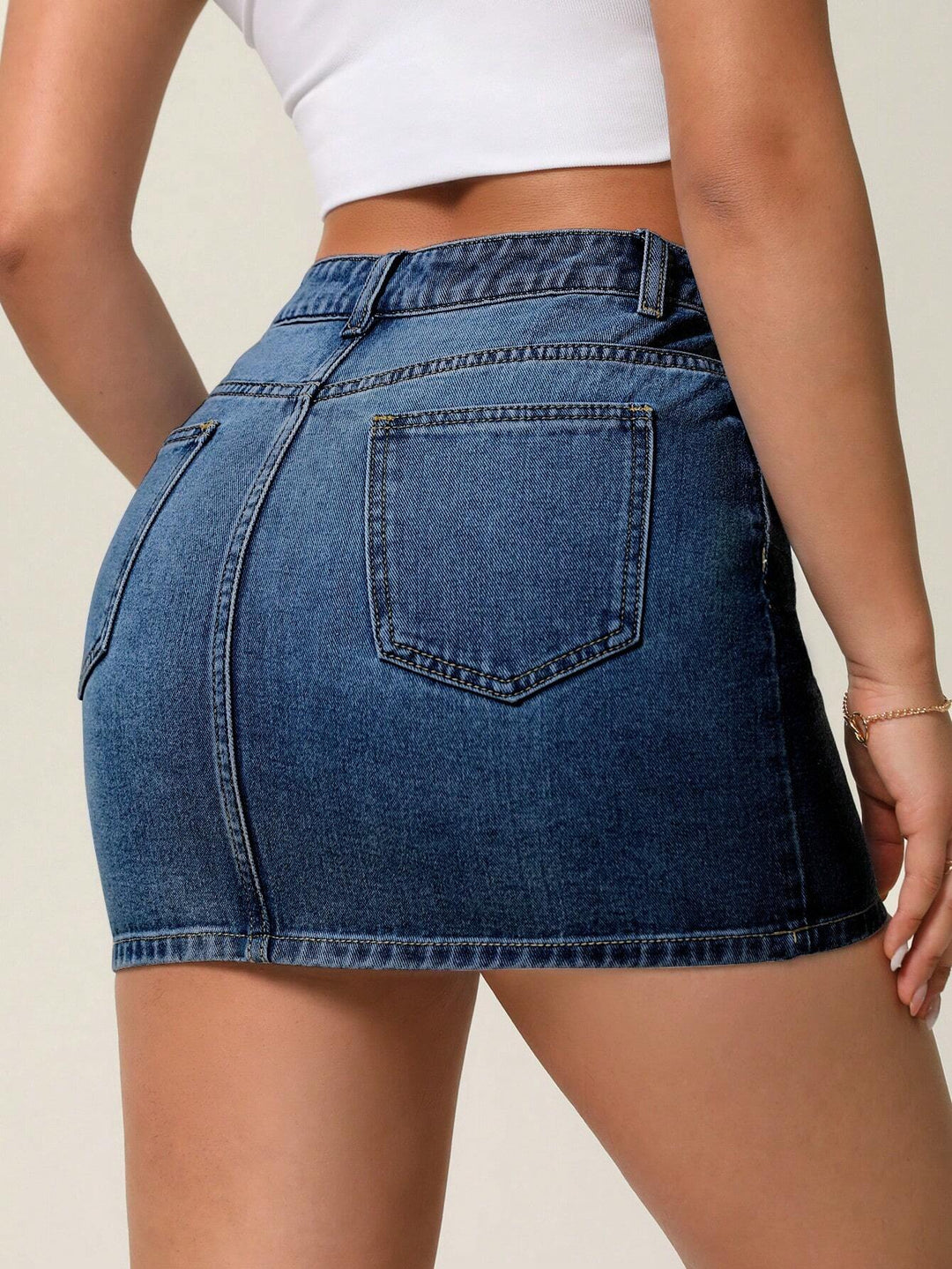SHEIN miniszoknya, kék