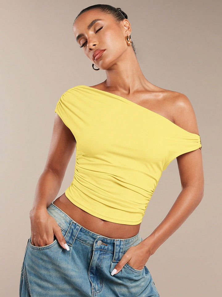 Top SHEIN, galben