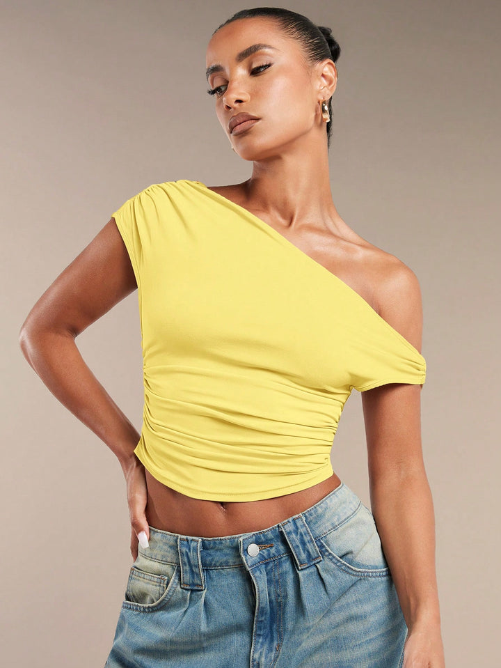 Top SHEIN, galben