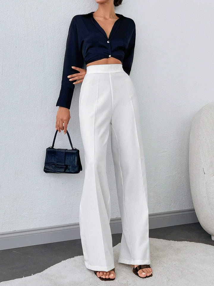 Pantaloni SHEIN, alb