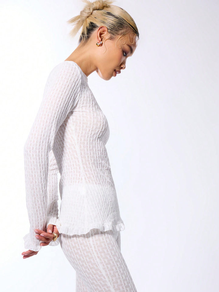 Top SHEIN, alb