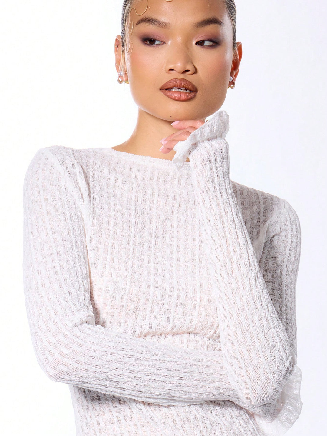 Top SHEIN, alb