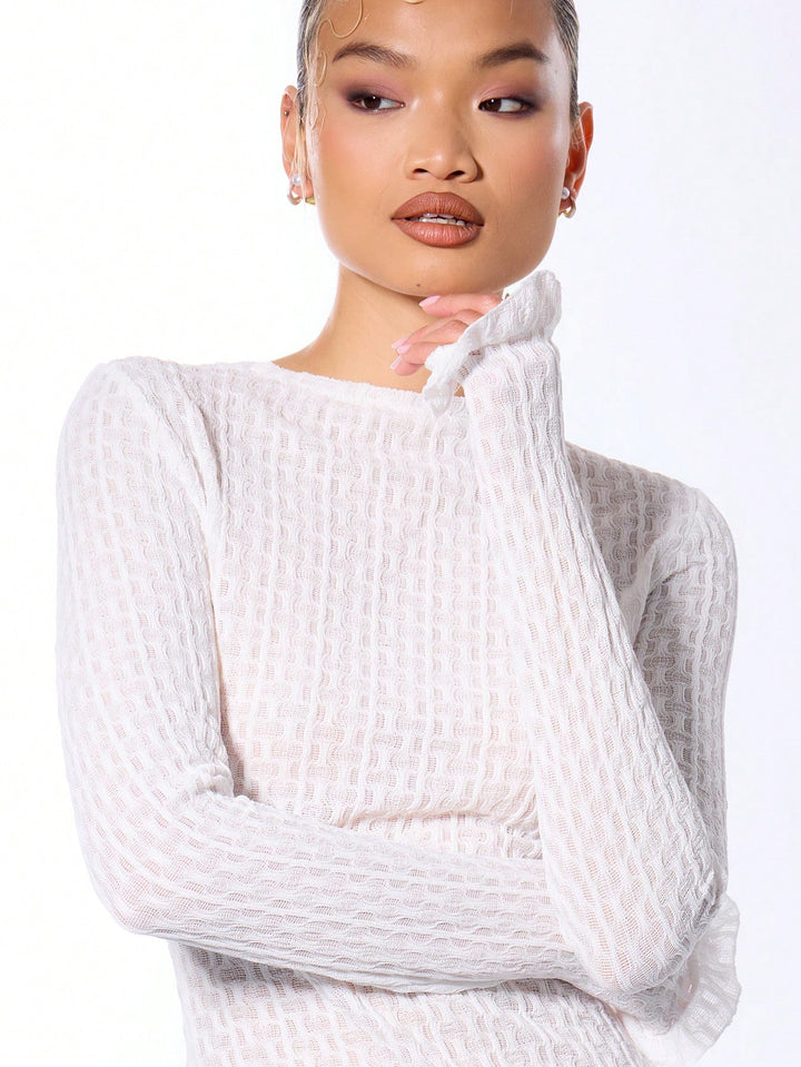 Top SHEIN, alb