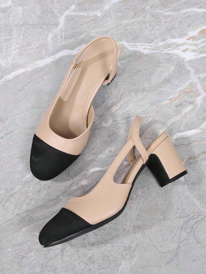 Pantofi cu toc SHEIN, bej