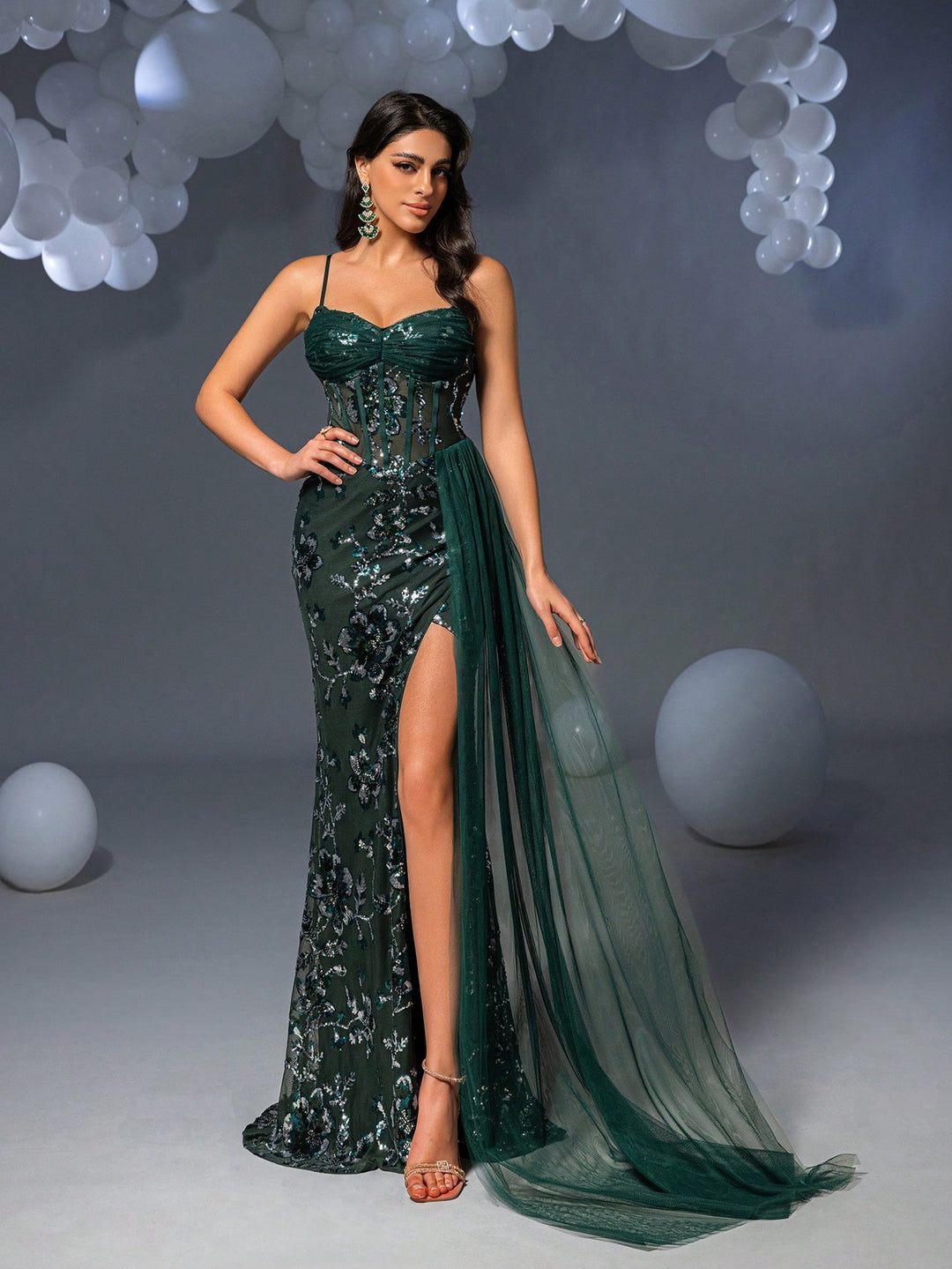 Rochie SHEIN, verde