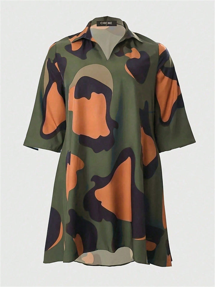 Rochie midi SHEIN, kaki