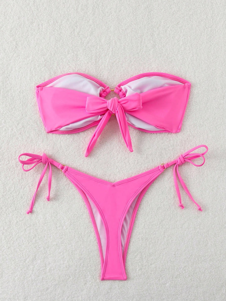Set bikini SHEIN, roz