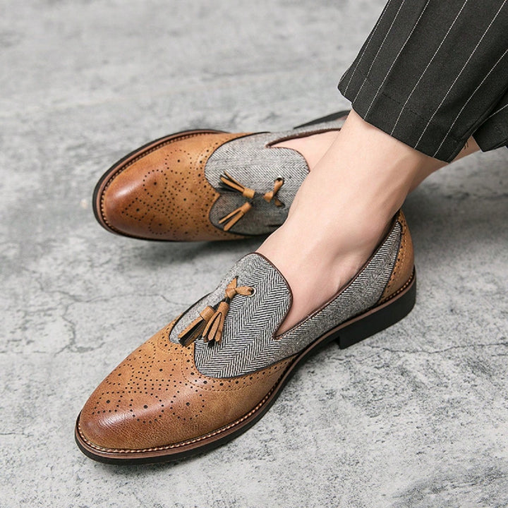 Mocasini SHEIN, maro