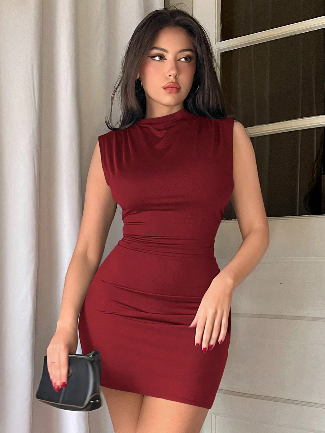 Rochie mini SHEIN, vișiniu
