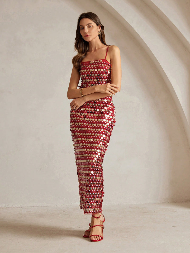 Rochie maxi SHEIN, roșu