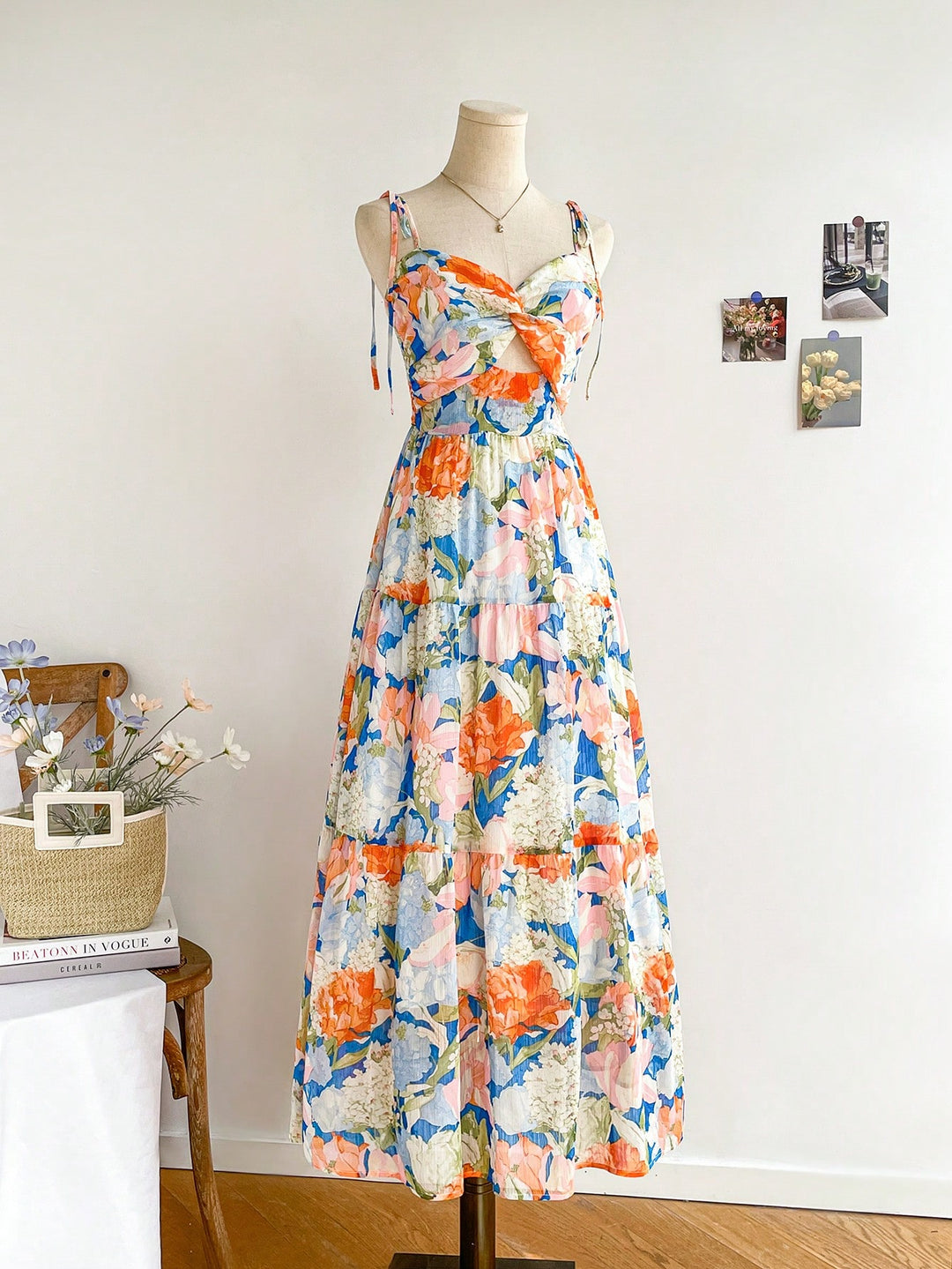 Rochie midi SHEIN, mix culori
