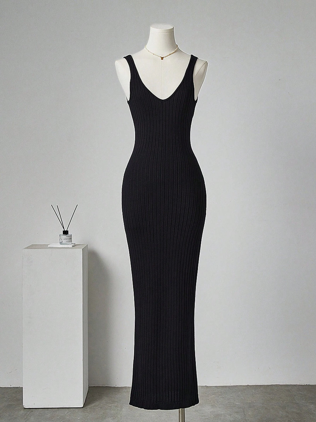 SHEIN maxi ruha, fekete