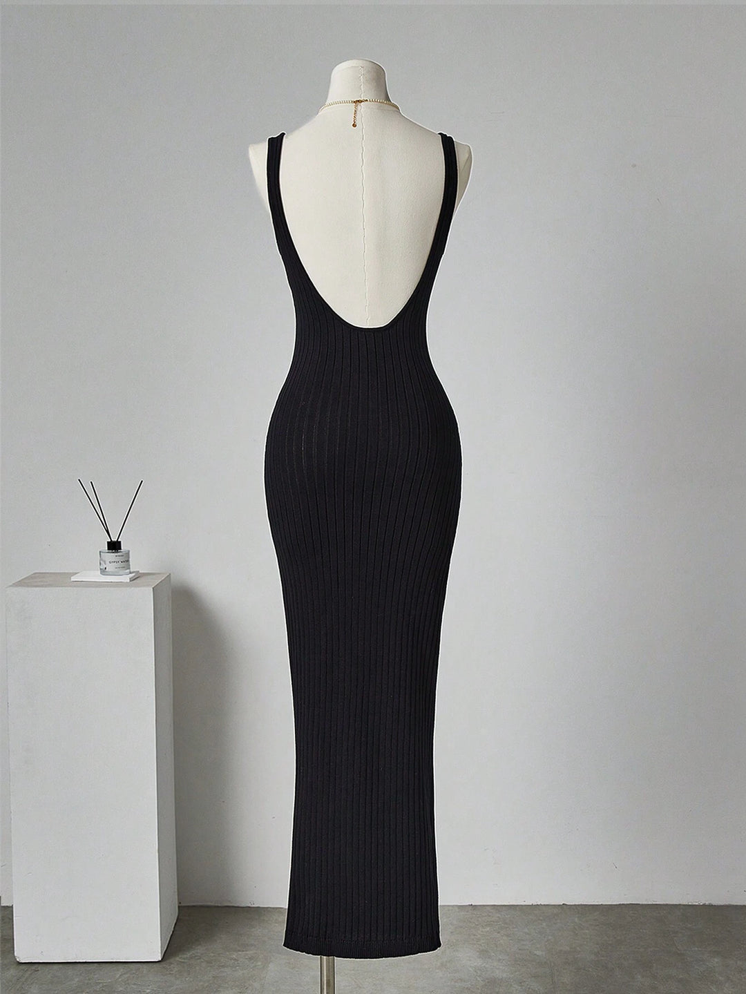 SHEIN maxi ruha, fekete