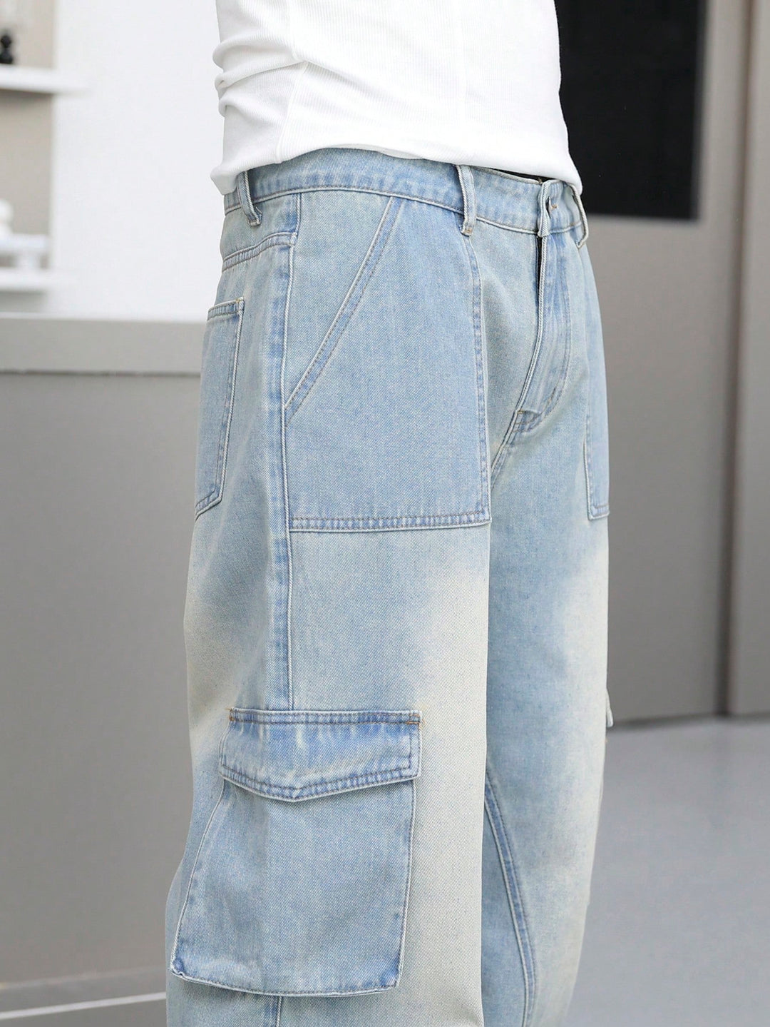 Jeans SHEIN, albastru