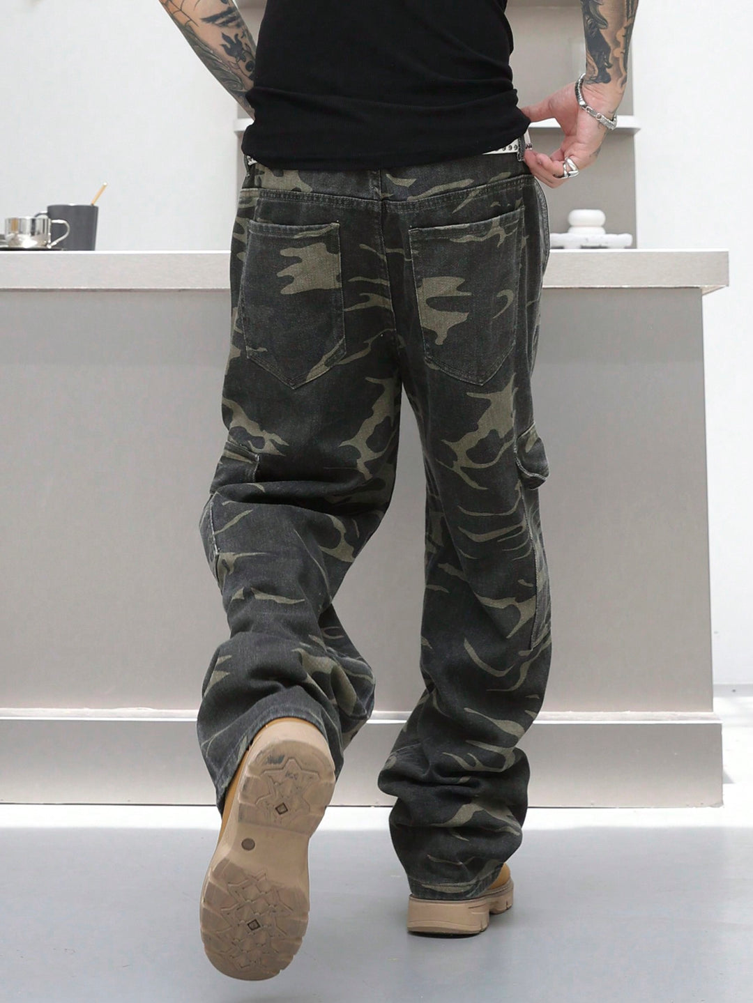Jeans SHEIN, khaki