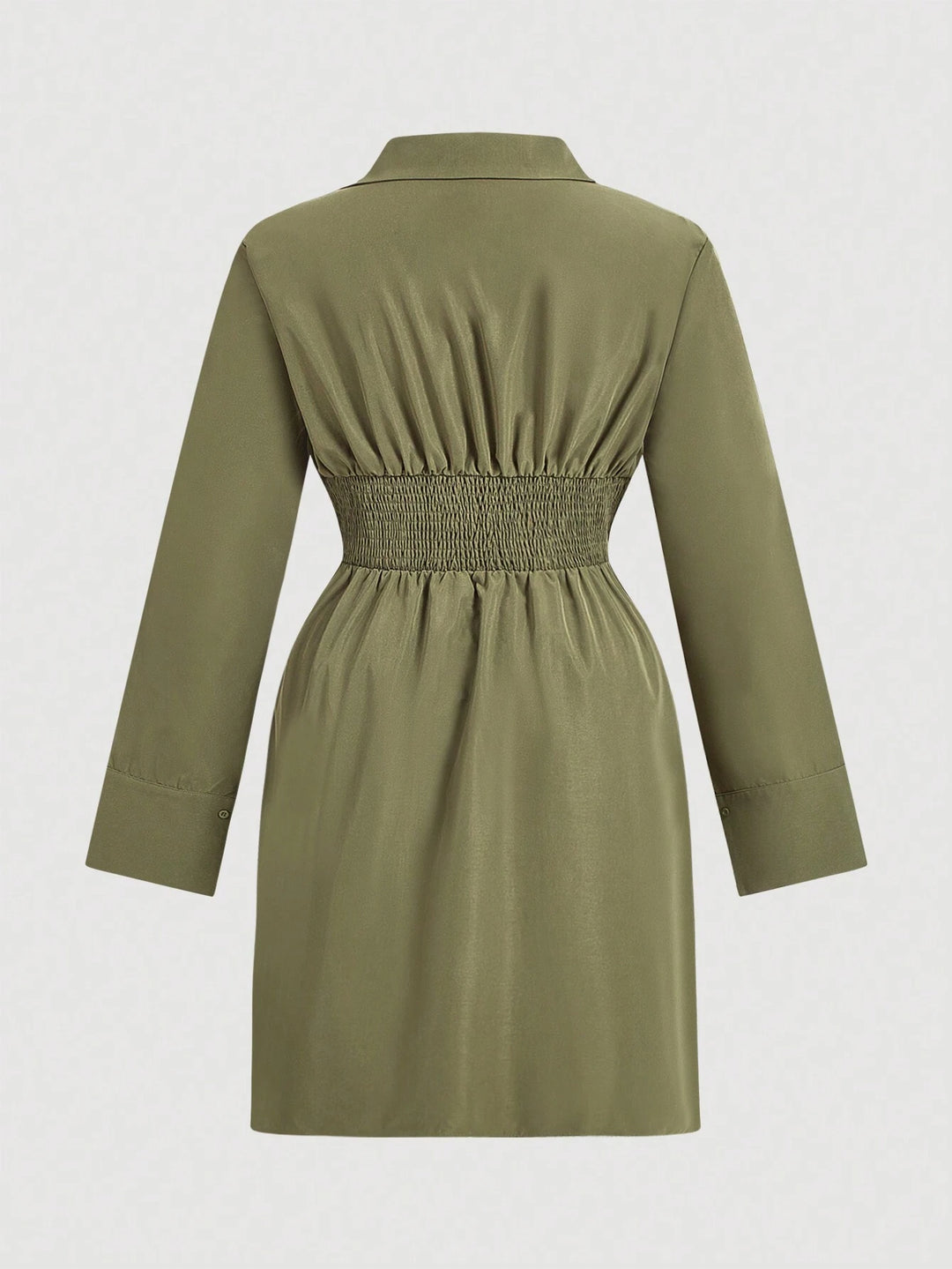 Rochie mini Shein Curve+, kaki