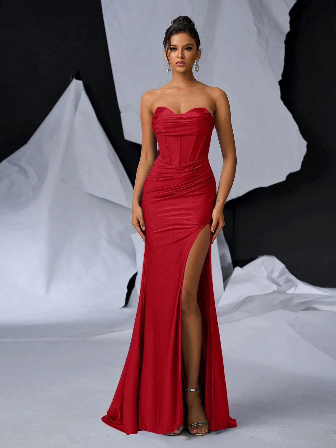 Rochie maxi SHEIN, roșu