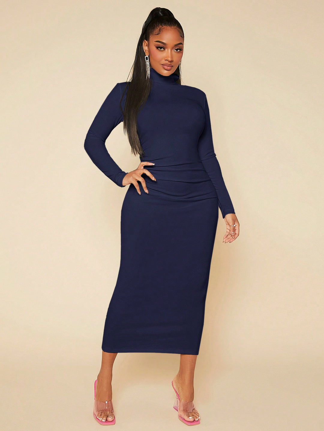 Rochie maxi SHEIN, albastru