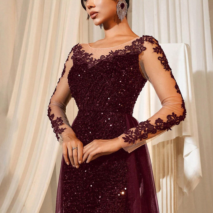 Rochie de ocazie SHEIN, vișiniu
