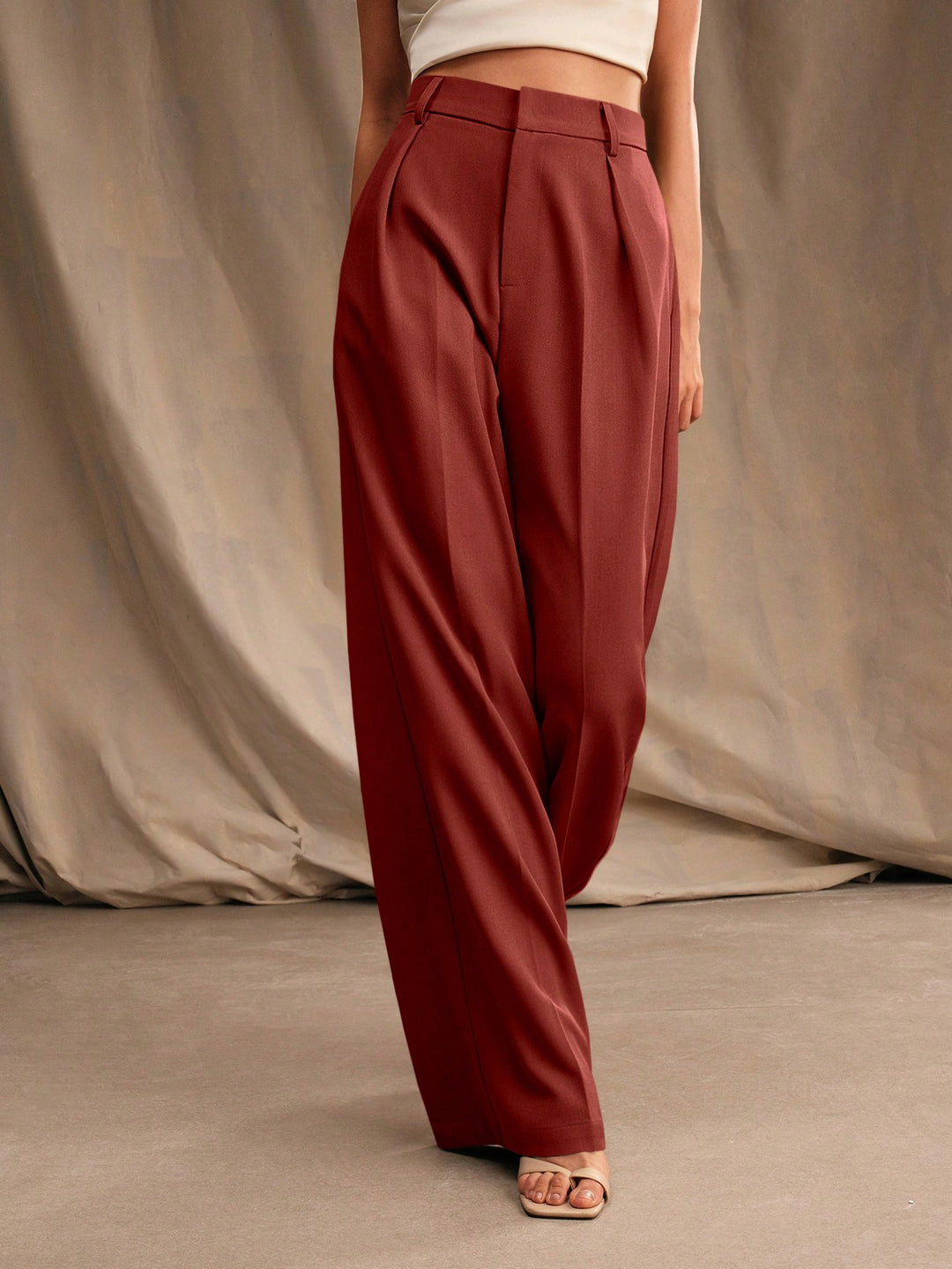 Pantalon SHEIN, vișiniu