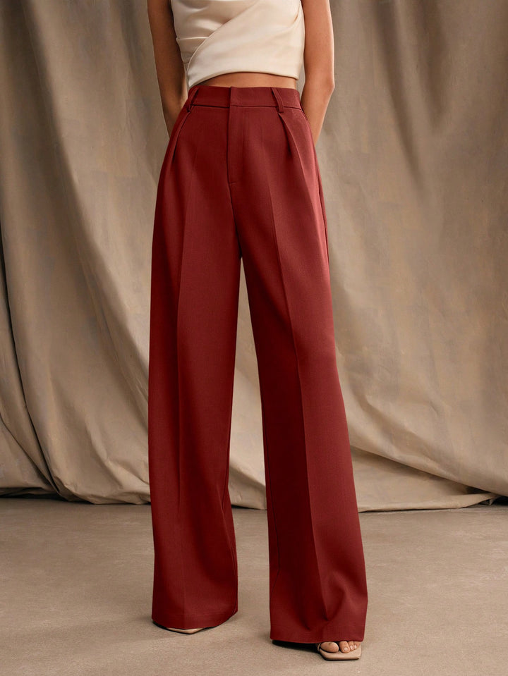 Pantalon SHEIN, vișiniu