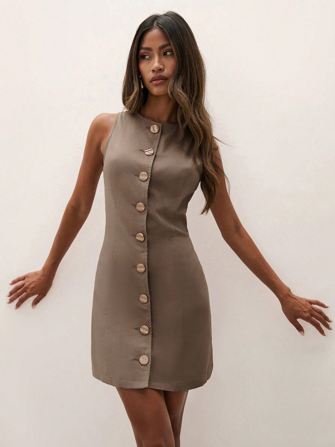 Rochie mini SHEIN, maro