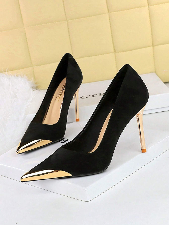 Pantofi cu toc SHEIN, negru