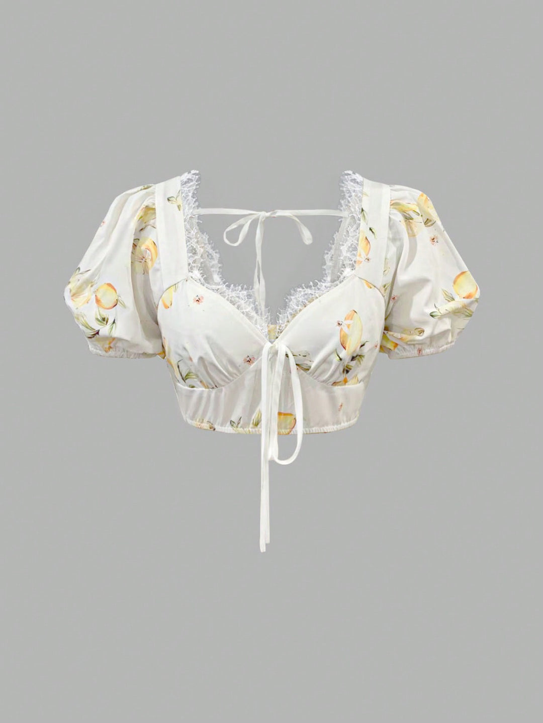 Bluza crop SHEIN, alb