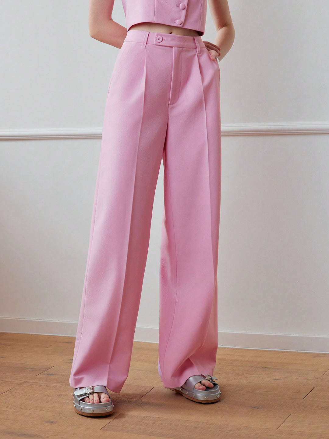 Pantalon SHEIN, roz