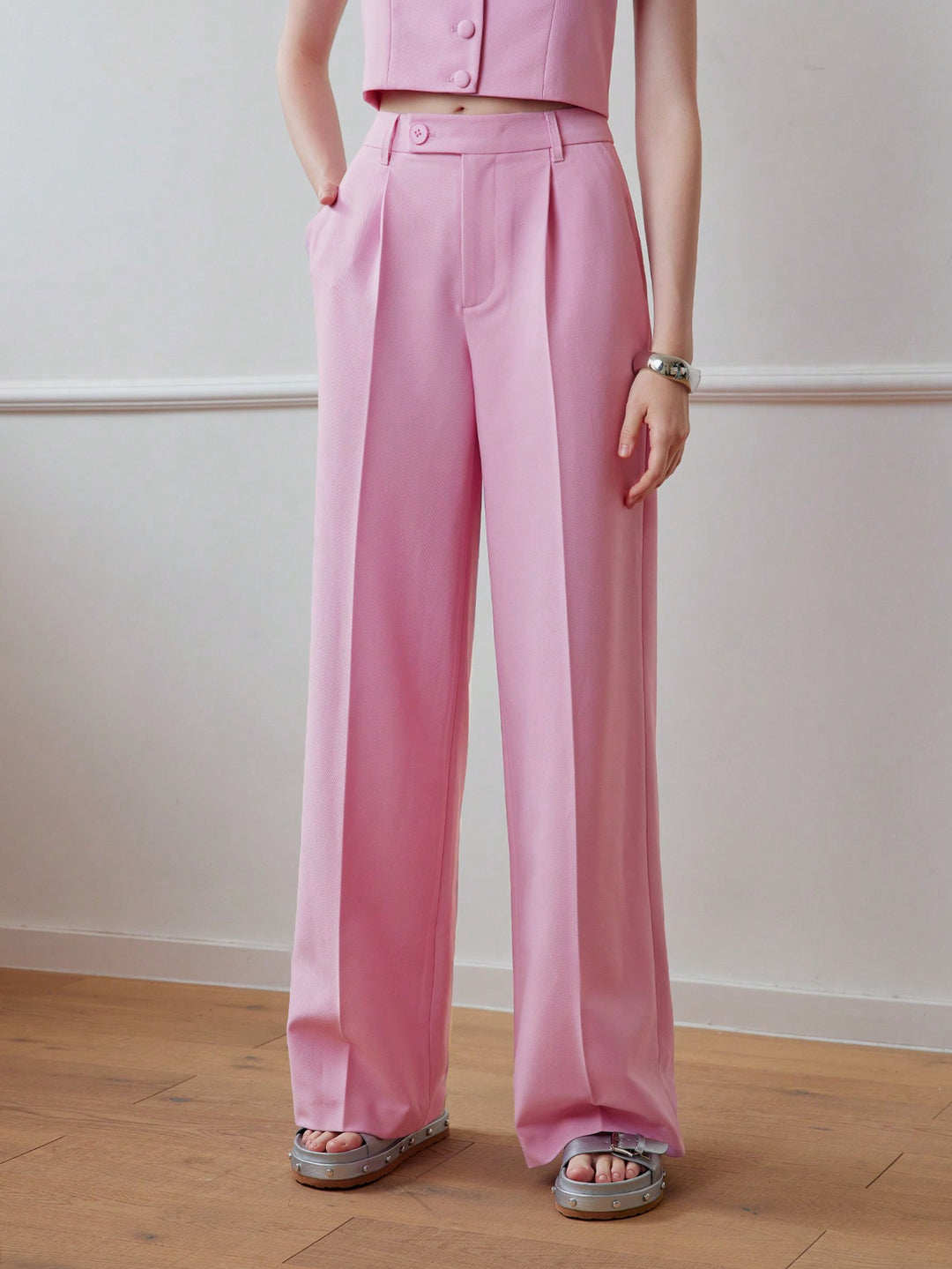 Pantalon SHEIN, roz