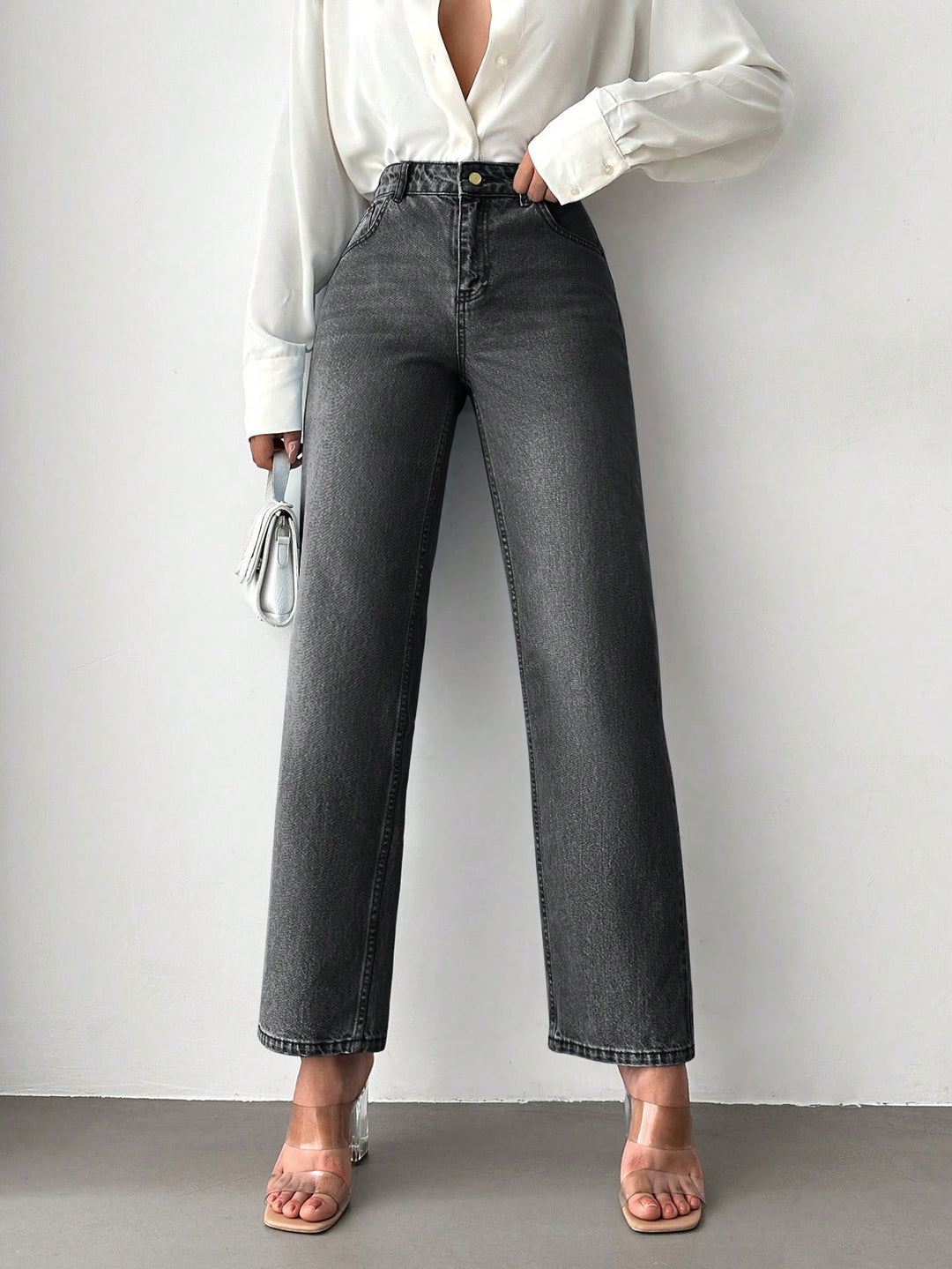 Jeans SHEIN, gri
