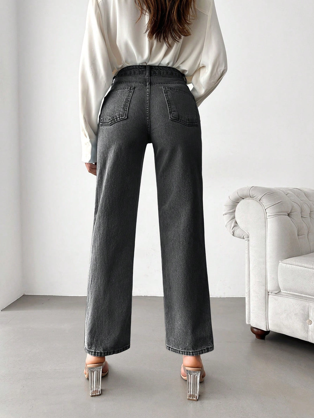 Jeans SHEIN, gri