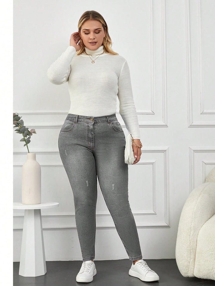 Jeans SHEIN, gri